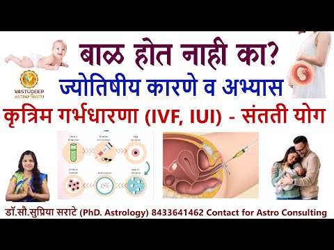 बाळ होत नाही का? - कृत्रिम गर्भधारणा -संतती योग -ज्योतिषीय कारणे व अभ्यास #ivf #santanyog #testtube