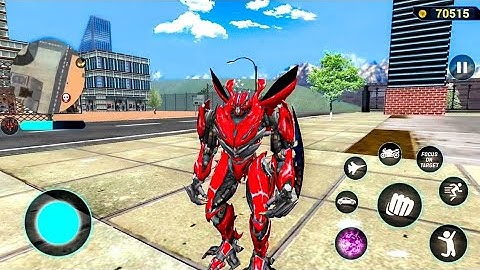 Red Mirage Multiple Transformation Jet Robot Car Game 2020 #20 - Android Gameplay