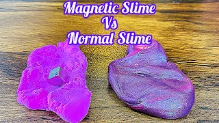 Magnetic VS Normal Slimes Science Experiment | Fireworks