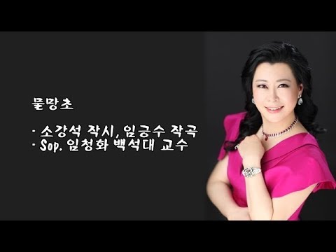 물망초/소강석 작시, 임긍수 작곡/소프라노 임청화 <strong>백석대</strong> 교수