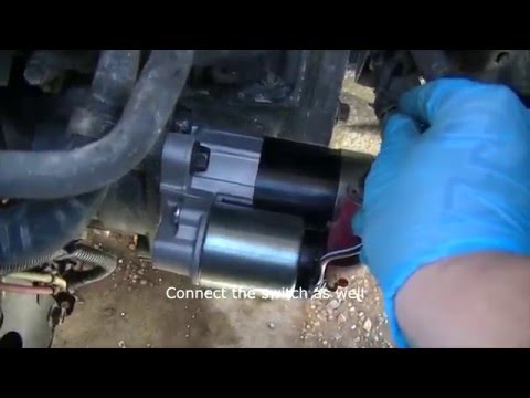 2002 Nissan Maxima: How to replace the starter / starter solenoid