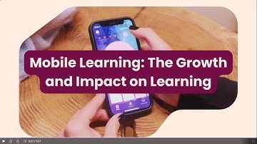 Mobile learning: The Growth and Impact