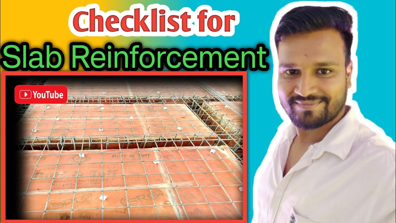 Checklist for slab Reinforcement before concrete casting . - YouTube