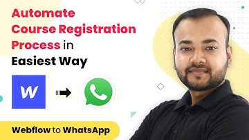 Automate Course Registration Process in Easiest Way - Webflow to WhatsApp via WhatsApp Cloud API