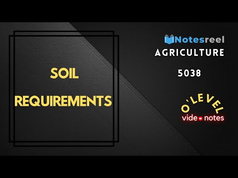 Soil requirements | O Level Notes Agricultural 5038