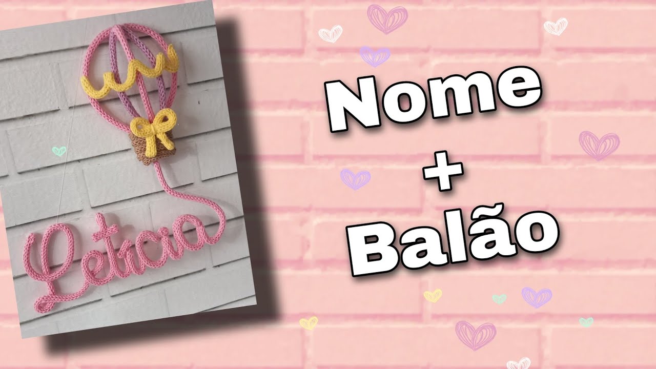 Nome + Balão Arredondado 3D