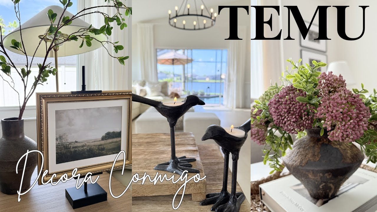Decora Conmigo con Temu | Haul de Decoración para el Hogar | Ideas Económicas, Bonitas y Low Cost