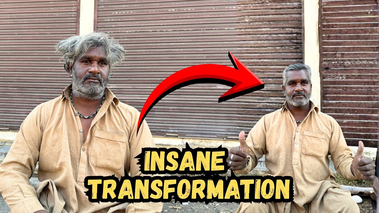 ASMR Haircut of a Homeless Man | UNBELIEVABLE Transformation ✂️