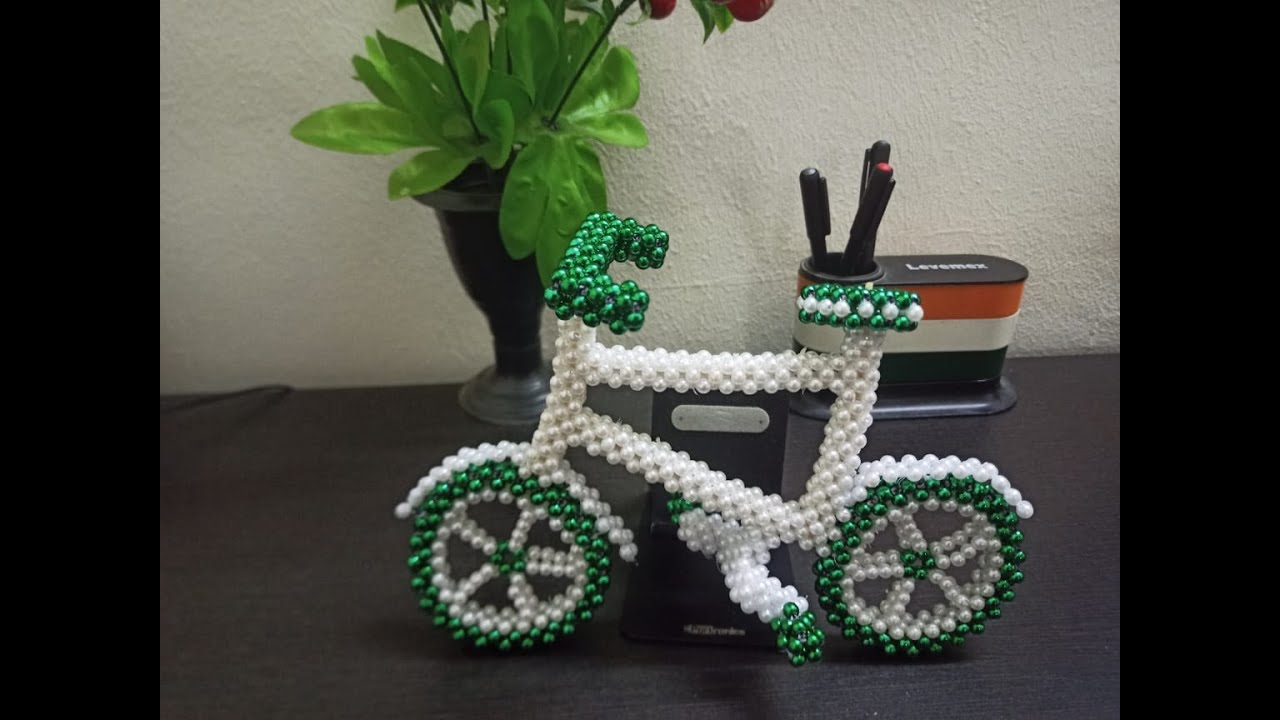 Cycle Part 3 | #DIY Moti cycle | How to make beads cycle