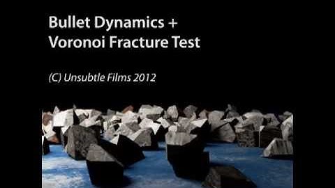 Lightwave 11 Bullet Dynamics/Fracture Test