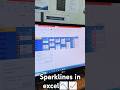 Sparklines in Excel #computer #computereducation #excel #computerzone #viral #education