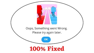 Fix Bridge Race Oops Something Went Wrong Error. Please Try Again Later Problem Error Solved
