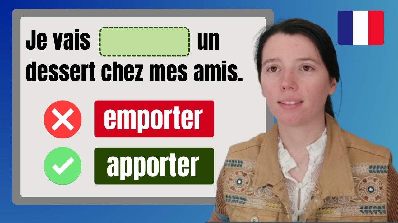 Apporter or Emporter? What are the differences? | French lesson