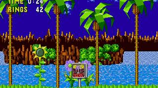 Sonic The Hedgehog - Green Hill Zone Act 1 Speedrun In 024