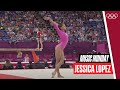 🤩 A look at Jessica Lopez&#39;s impressive floor routine 🤸🏻🇻🇪