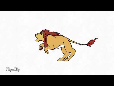 Lion King stampede animation ( flipaclip )