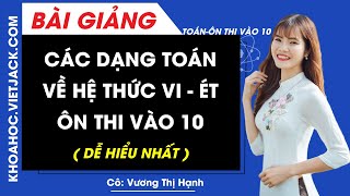 Bài tập hệ thức Vi-et và các ứng dụng – Toán 9 – Download.vn