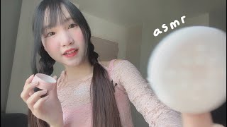 asmr make up on you 💗 { layered sound }