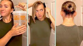 Military Hairstyle GRWM 👱‍♀️ How I Do My Hair In The Military (USMC) | Tyla