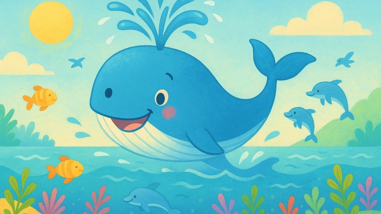 Balina Şarkı Söyler 🐋 | Türkçe Deniz Temalı Çocuk Şarkısı | Pamuk Şeker Hikayeleri 