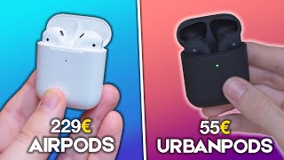 AirPods (229€) vs UrbanPods (55€) - NE VALE LA PENA?! - YouTube