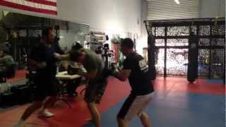 Sparring against multiple attackers - Krav Maga