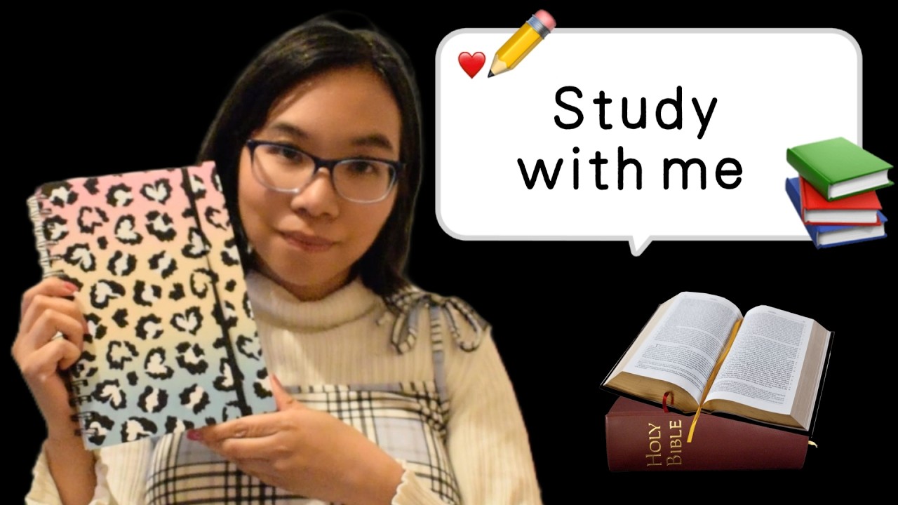 ASMR STUDY WITH ME (Soft Speaking, Whispering, Writing Sounds, Bible ...