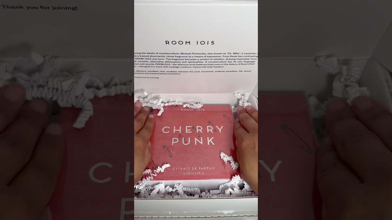 Room 1015 Cherry Punk Extrait unboxing - YouTube