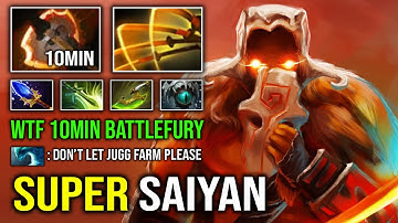 How to Fast Farm Super Saiyan Juggernaut 10Min Battlefury 550 Attack Speed Unlimited Crit Dota 2