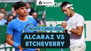 Alcaraz Takes On Etcheverry For A Quarter-Final Spot 💪 | Monte-Carlo 2026 Match Highlights screenshot 5