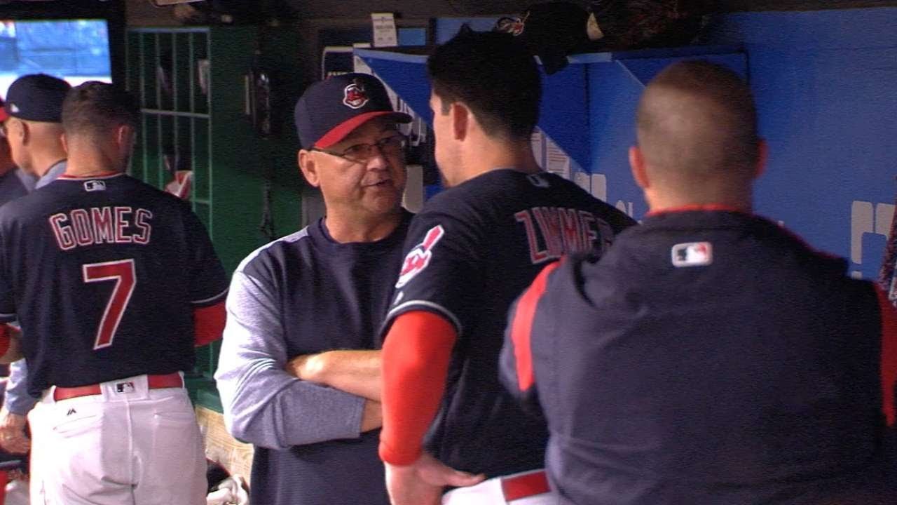 COL@CLE: Francona, Zimmer discuss blunder - YouTube