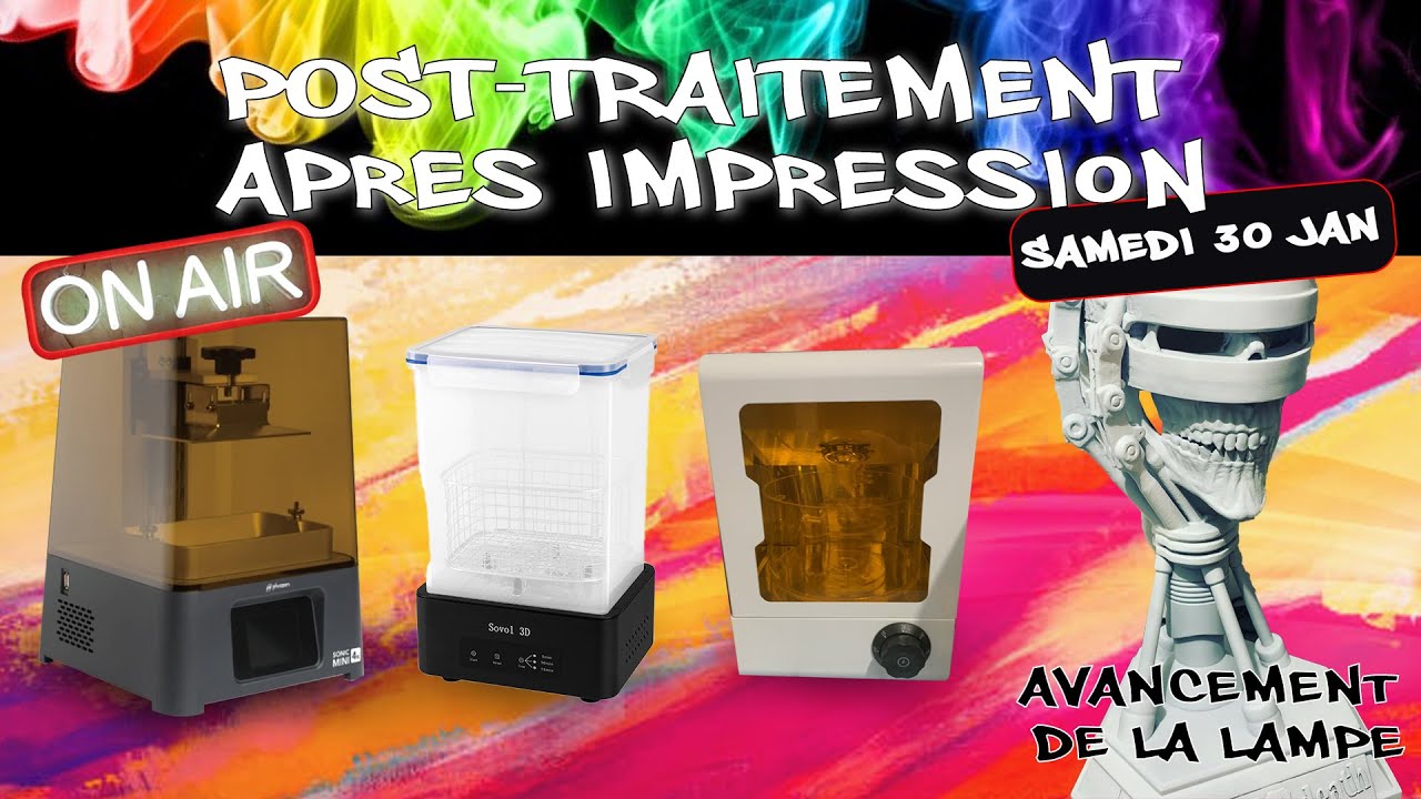 Impression 3D resine et post-traitement : comment nettoyer ses pièces ?