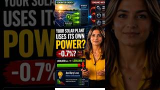 Auxiliary Loss in Solar PV Plant Explained in 20 Seconds  #solartips #pvsyst