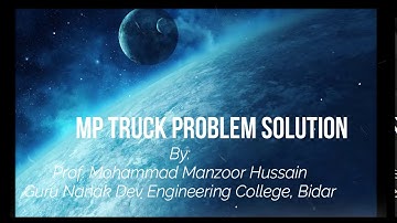 The Dump truck Problem Part1