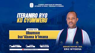 Iteraniro Ryo Ku Cyumweru, Kuwa 04102026 Ubumwe Bw Abana Bimana.