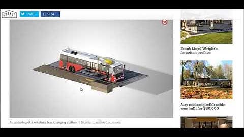 Electric Bus Recharges Wirelessly In 7 Minutes