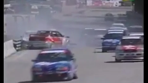 STW Salzburgring 1994 Start Huge crash Pirro Burgs...