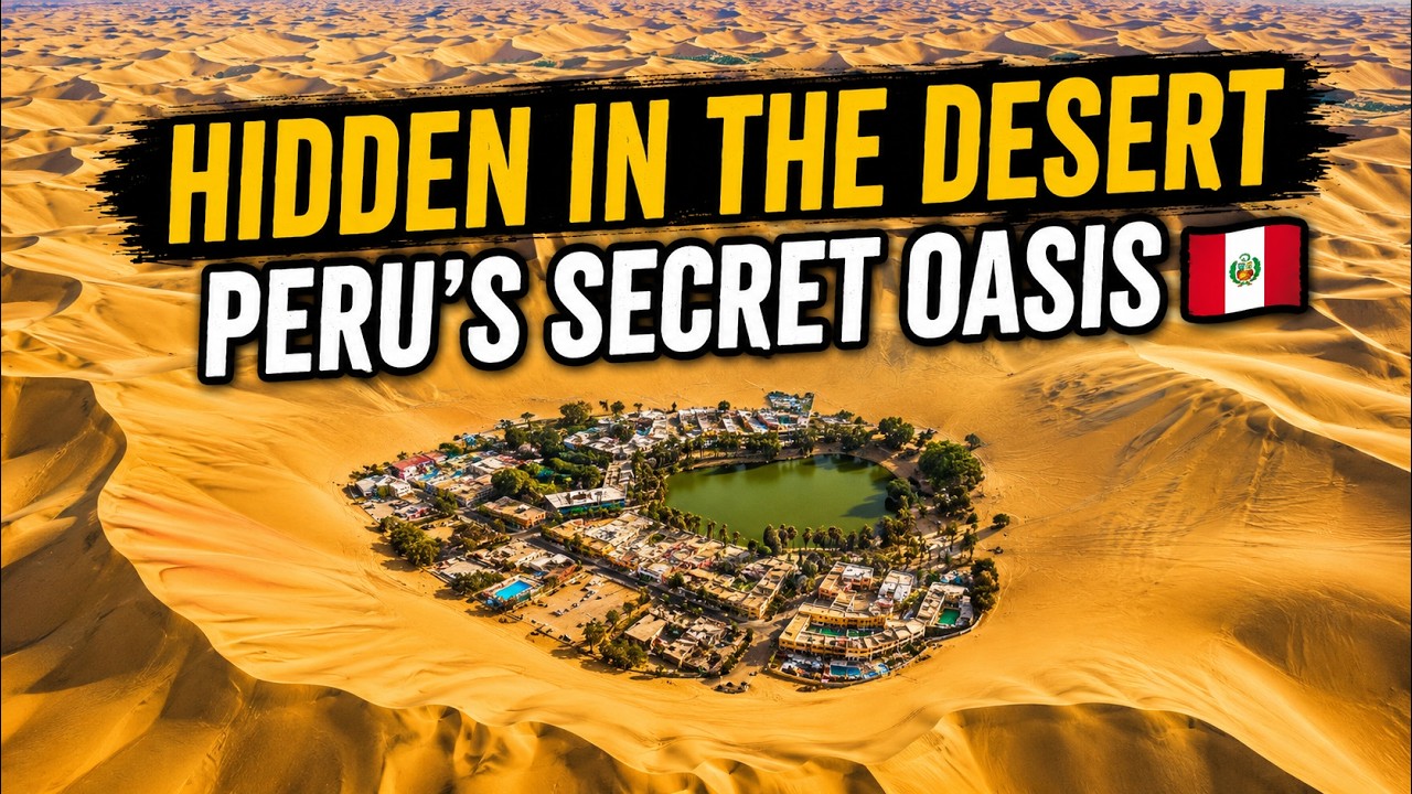 Peru's Desert Oasis From the Air | Huacachina Sand Dunes 🇵🇪