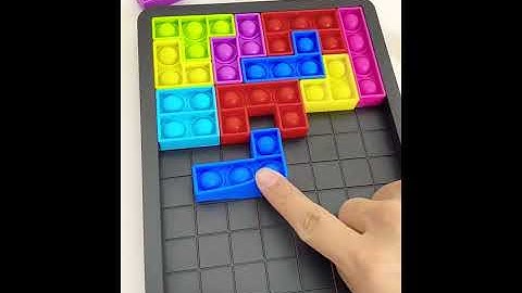 New pop it Tetris Game | awesome game  | color full  tetris game rubber  pop it game launched