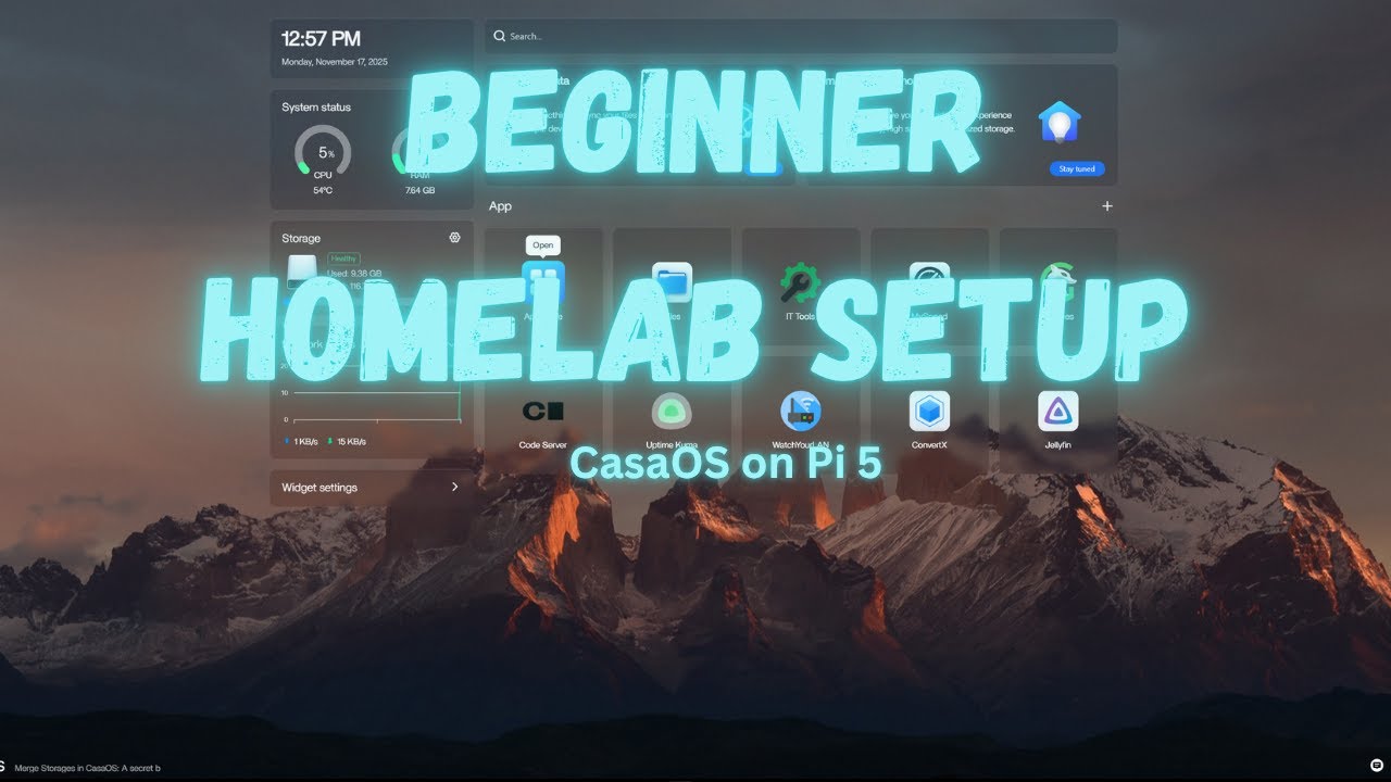 Turning a Raspberry Pi 5 Into a Home Server with CasaOS - YouTube