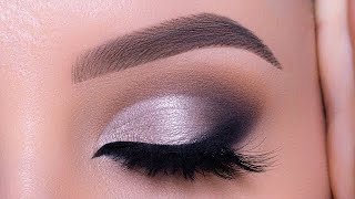 step by step sultry silver smokey eyes tutorial