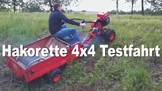 Einachser, Hakorette 4X4 Allrad Umbau Bei Erster Testfahrt