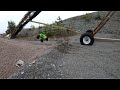 Maiden run with my new pro painted body on the traxxas summit  wheelie power at g pit