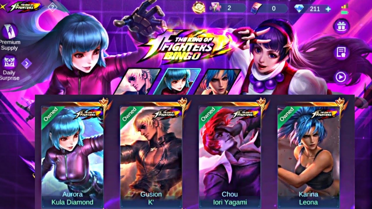 Spending more than 20,000 diamonds to get 3x kof skins