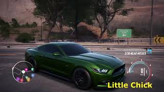 Police Car Pursuit Mustang GT NFS - Kids Race Car Crash Drift Adventure Chase