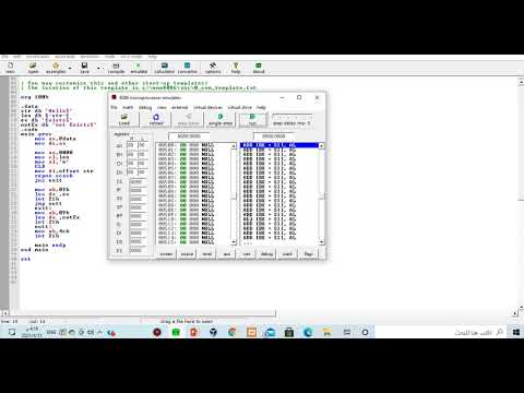 String Manipulation Instructions in assembly language : SCASB,CMPSB,REP,REPE,REPNE with examples