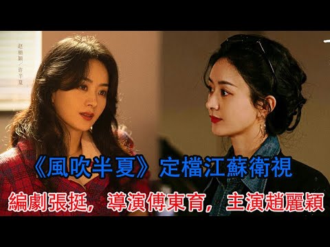 《風吹半夏》定檔江蘇衛視，編劇張挺，導演傅東育，主演趙麗穎