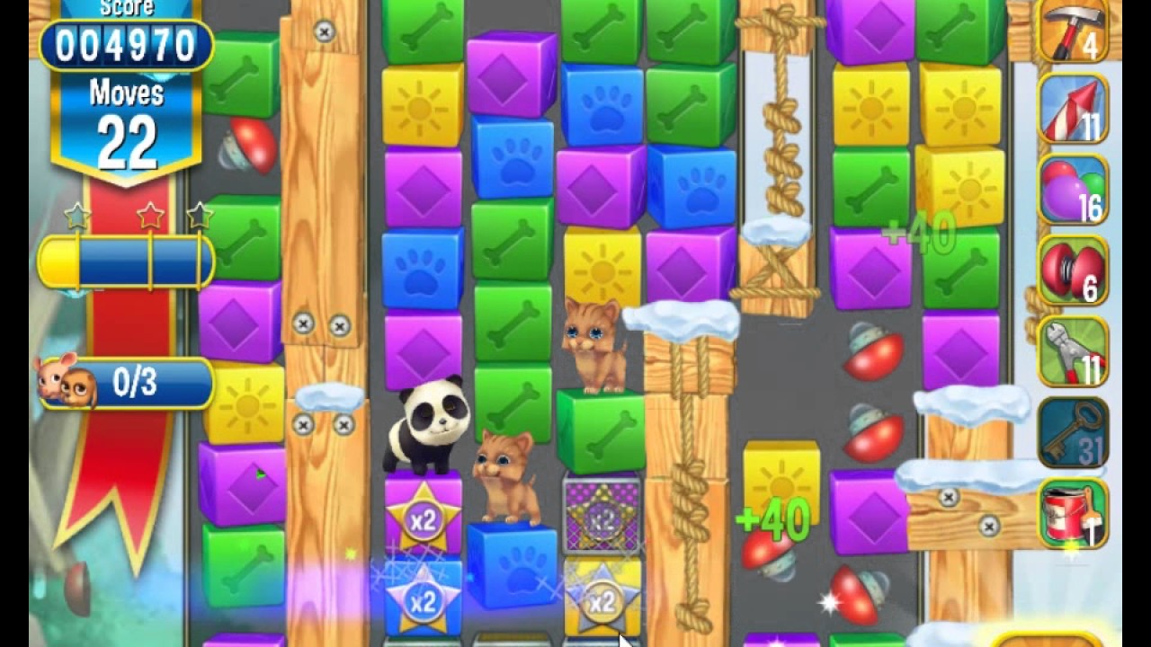 Pet Rescue Saga, Pet Island, 14th July 2017, level 3 😈 ►TOBIAS DEAMON◄