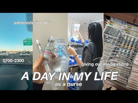 WORK A 16 HOUR SHIFT WITH ME AS A NURSE // administering medications, injections, IV's, & more!