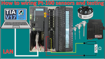TIA PORTAL V17 and SIMATIC Manager V5.6 connect with PLC S7-300 and  Pt-100 temperature sensors